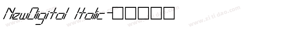 NewDigital Italic字体转换
